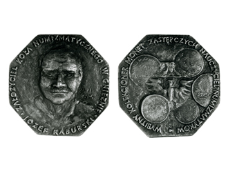 MEDAL: brąz; 9 x 9 x 0,8 cm; 1988